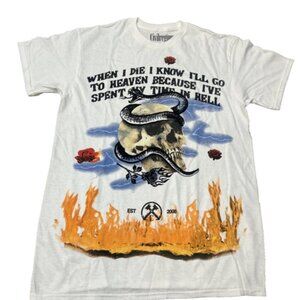 CIVIL REGIME MEDIUM NO REGRETS V2 T-SHIRT WHEN I DIE... SKULL WITH SNAKE